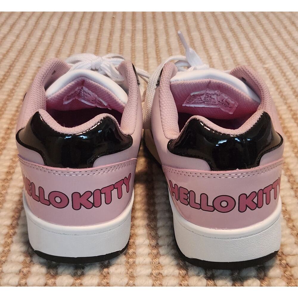 Women's Y2K Hello Kitty Sneakers Size 8 Pink White Playful Kawaii Girly Whimsy - Picture 5 of 10